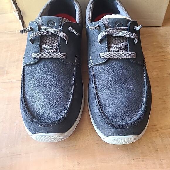 Men's Clarks Collection Gorwin Moccasin Navy Nubuck Size 8M casual sneaker‎ - Picture 4 of 8